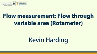 Flow measurement Rotameters Lecture [upl. by Siberson436]