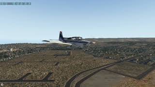 Grumman Tiger landing at Zamperini Field [upl. by Atteroc769]