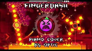 Fingerdash by MDK  piano cover geometry dash edit [upl. by Eelra216]