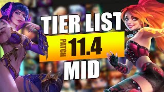 NEW TIERLIST for PATCH 114  SMITE [upl. by Netsuj]