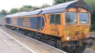 120724  Class 66  66753  Tonbridge West Yard Gbrf to Llandudno Junction TC Gbrf [upl. by Bronez831]