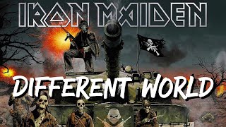 Different World  Iron Maiden Lyrics [upl. by Solahcin]