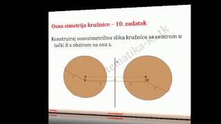 017 Izometrijska preslikavanja u ravni osna i centralna simetrija [upl. by Arayt]