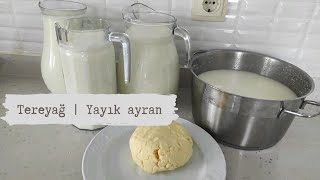 Yayık makinesi ile tereyağı ve ayran nasil yapılır  organik tereyağı  sevdanın mutfağından [upl. by Nabe797]