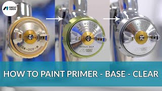 How to Paint Primer Base and Clear – Three stage application [upl. by Atimed380]