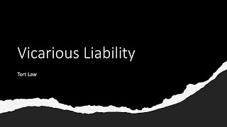 Vicarious Liability [upl. by Enelez]