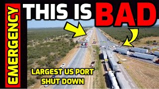 BREAKING ⚠️ Protestors SHUT DOWN Largest Port in the US  Thousands of Truckers PILE UP [upl. by Leahcimauhsoj]