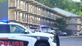 VIDEO 1 taken to hospital after shooting at Cary motel police say [upl. by Enirehs]