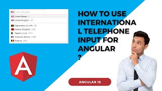 International Telephone Input for Angular [upl. by Ness]