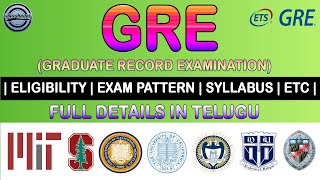 GRE Exam full details in Telugu  Lokaghnani [upl. by Rebekkah84]