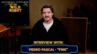 quotThe Wild Robotquot Interview with Pedro Pascal quotFinkquot [upl. by Sofia]