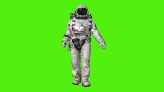 NASA Astronaut In Space Suit Green Screen [upl. by Ainafets]