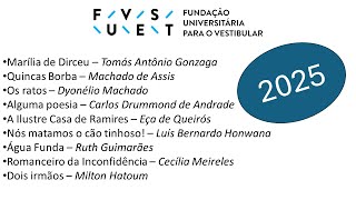 Lista de livros da Fuvest 2025 [upl. by Yrrap]