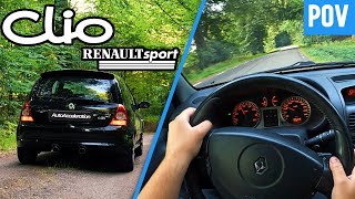 Renault Sport Clio 182  POV  FLYBYS  SOUND 4K UHD [upl. by Wyler]