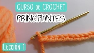 Crochet para principiantes Primeros pasos nudo de inicio y cadenas [upl. by Nil]