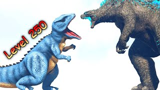 GOROSAURUS vs div GODZILLAS and LEATHERBACK  ARK Kaiju Battle [upl. by Anerahs802]