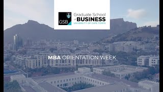 UCT GSB Orientation for 2019 MBA candidates [upl. by Hplar797]