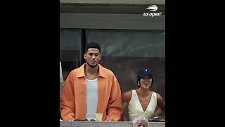 Kendall Jenner and Devin Booker Share a Kiss at US Open During Weekend Getaway in NYC [upl. by Alvera399]