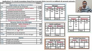 Chapitre 2 Le circuit économique Application 3 Comptes EMPLOISRESSOURCES [upl. by Nunci]