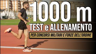 1000m Test e allenamento per concorsi militari e forze dellordine [upl. by Eidnew]