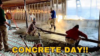 How I Install Concrete in a Basement Over 3” HYDROFOAM and Radiantec Pex Tubing [upl. by Buonomo]