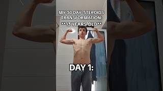 30 DAY STEROIDS TRANSFORMATION shorts [upl. by Oswal]