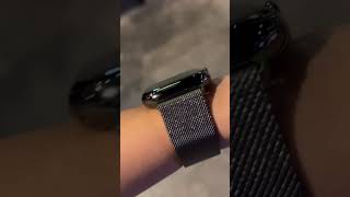 apple watch 10 slate 46mm Mileniz Loop SM hand on  애플워치10 슬레이트 46mm 밀레니즈루프 실물 [upl. by Tades]