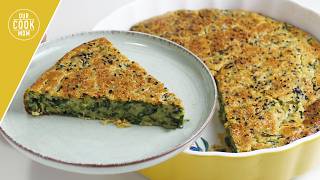 Try spinach like this Easy spinach recipe How to make spinach savory börek  cake [upl. by Jobina]