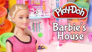 Barbie doll videos for kids PlayDoh Barbie dollhouse [upl. by Borszcz264]