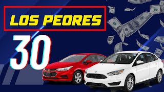 ✅30 Autos que NO DEBES COMPRAR 🤢🤮 REVISALOS MUY BIEN [upl. by Ahsuas]