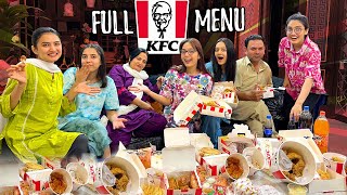 WE ORDERED ENTIRE MENU OF KFC ♥️  Order Taker Bhi Pareshan 😅  Mama Ko Gussa Agya 😂 [upl. by Aneekal]