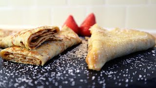 Cómo hacer crepes caseros  Receta de crepe francés [upl. by Morice]