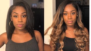 how to install clip ins SHORT HAIR SASSINA HAIR [upl. by Hallie]