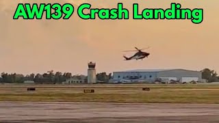 AW139 forced landing at Houma terrebonne airport Louisiana Canada  aw139forcedlanding [upl. by Tuppeny]