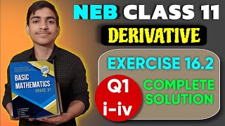 Derivative of Trigonometric Functions Class 11 Exercise 162 Qno1  Upto iv  Basic mathematics [upl. by Oleg]