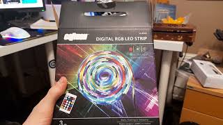 Ghetto unboxing Coltech DIGITAL RGB LED STRIP 3 meters  Testing it [upl. by Park]