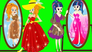 Equestria Girls Princess  Twilight Sparkle and Friends Animation Collection Rich and Poor Story [upl. by Luapnhoj]