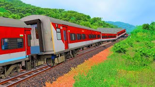 SABARMATI EXPRESS TRAIN ACCIDENT ANIMATION  Kanpur Train Derailed [upl. by Catherin]