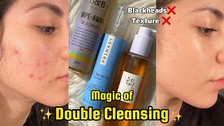 What is DOUBLE CLEANSING Start Oil Cleansing NOW ✨ [upl. by Piderit45]