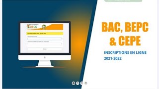 Examens Scolaire BAC BEPC Et CEPE  Inscriptions En Ligne  Candidats Libre Et Candidats Officiels [upl. by Hplodur430]