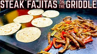 NEW GRIDDLE YOU HAVE TO MAKE STEAK FAJITAS on your NEW GRIDDLE EASY RECIPE with STEPBYSTEP [upl. by Koren]