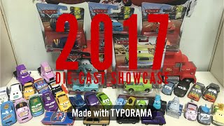 Mattel Disney Pixar Cars 2017 DieCast Showcase  By ToyLection From Zav S TV [upl. by Rehpotsirk]