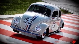 Forza 4 Volkwagon Beetle Herbie Top Gear Test Track [upl. by Agarhs]