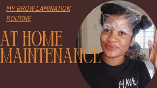 Self Care LAMINATING my EYEBROWS at HOME  DIY2024 Selfcare diy princessegreene skincare [upl. by Marnia99]