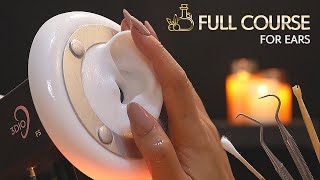 ASMR Ear care full course❤️ From Rough Ear Cleaning to Ear Massage No Talking [upl. by Maer]