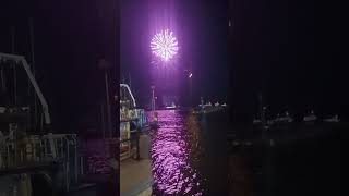 watching the fireworks at Poole Quay [upl. by Hpejsoj]