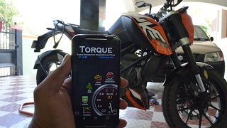 How to connect a smartphone to a KTM Duke or RCINDIA [upl. by Attelocin341]