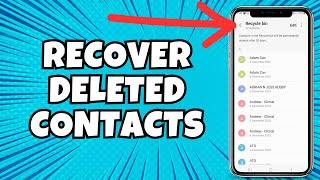 How To Recover Deleted Contacts From Android Phone [upl. by Eiddet194]