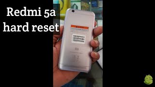 Redmi 5A hard reset and pattern unlock [upl. by Htebsil]