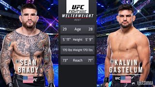 SEAN BRADY VS KELVIN GASTELUM FULL FIGHT UFC ON ESPN 52 [upl. by Cawley524]